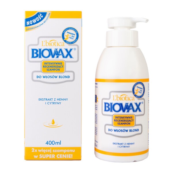 biowax szampon dla włosów suchych 400ml doz