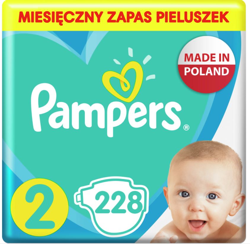 pampers pieluszki new baby 2 mini 228 szt
