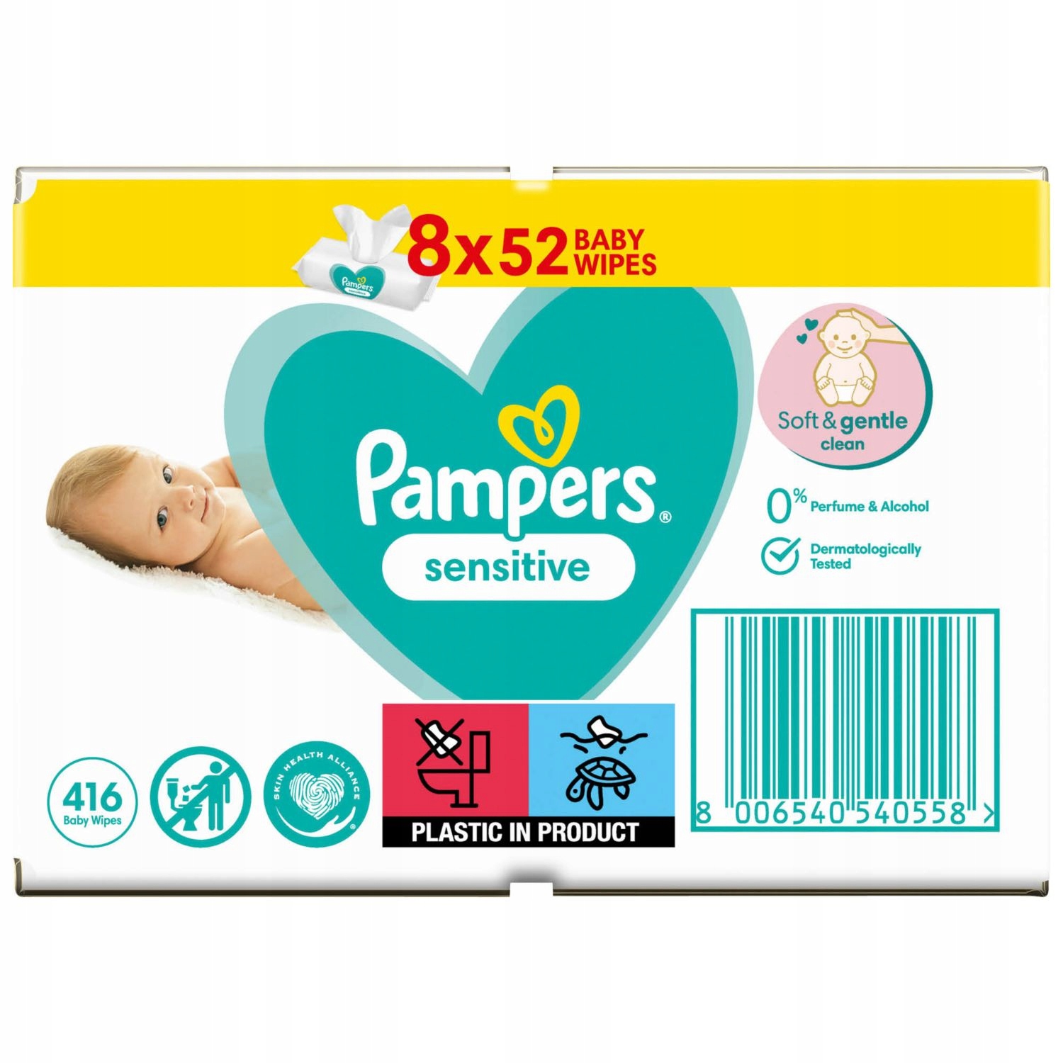 chusteczki pampers sensitive zamykane