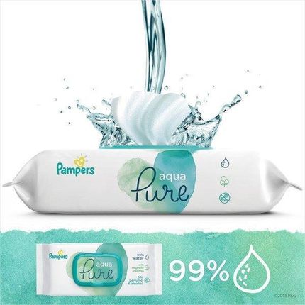 pampers aqua pure chusteczki nawilżane