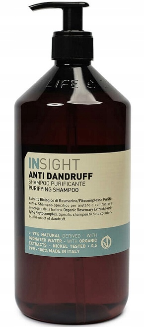 insight anti dandruff purifying shampoo szampon przeciwłupieżowy