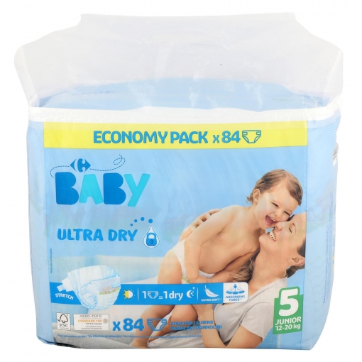 carrefour pampers baby dry taille 5