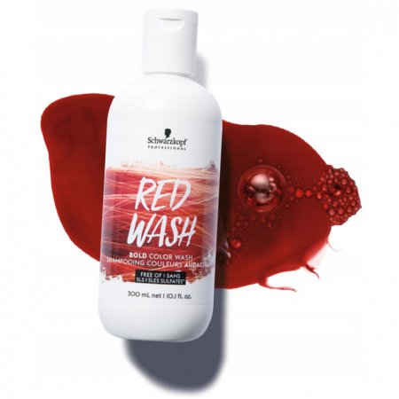 schwarzkopf bold color wash szampon koloryzujący czerwony