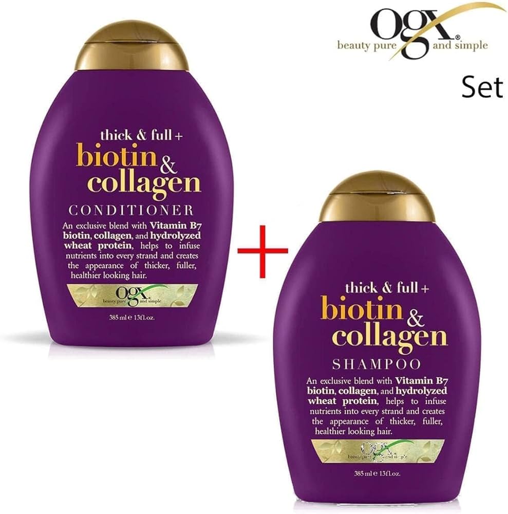 organix ogx szampon zwiększający objętość włosów biotin & collagen