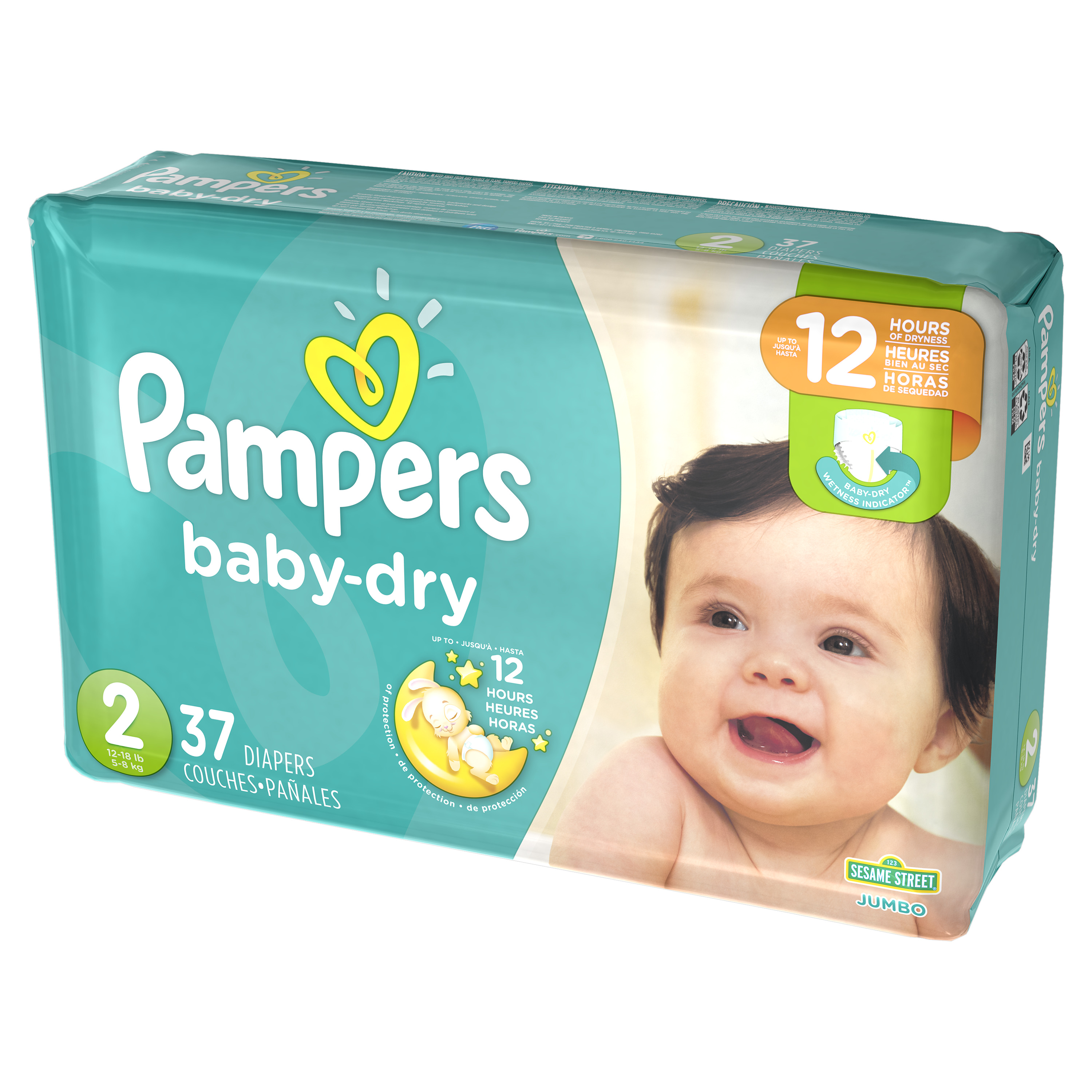 pampers new baby dry 2 box