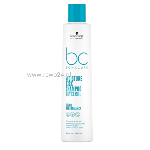 schwarzkopf bc moisture kick silnie nawilżający szampon 250ml