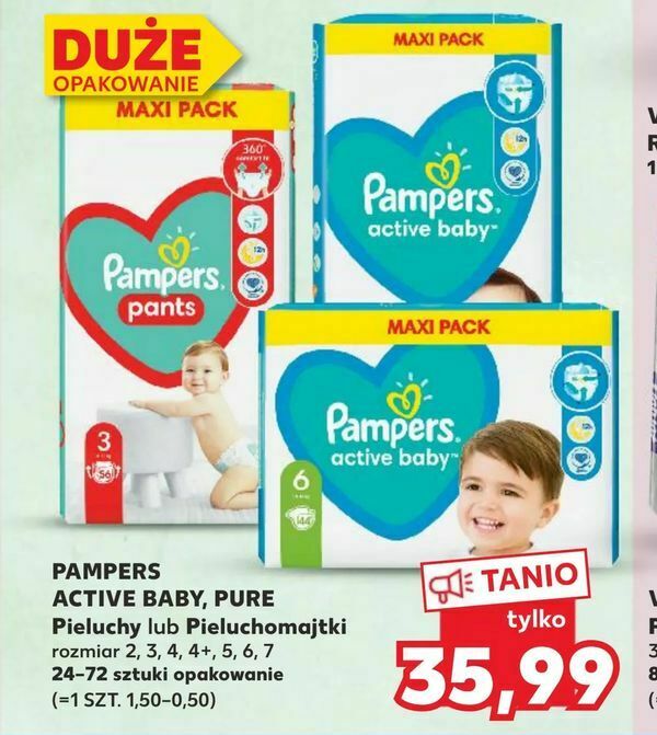 pampers cena kaufland