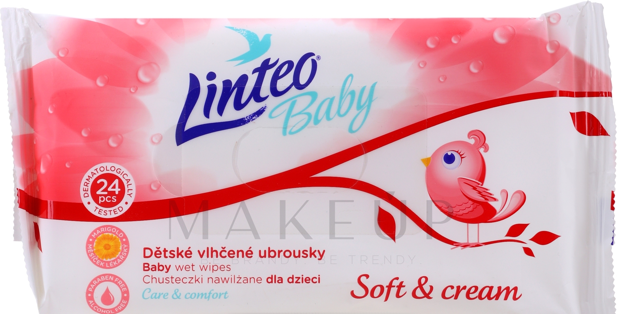 chusteczki nawilżane linteo baby soft and cream 72 sztuk