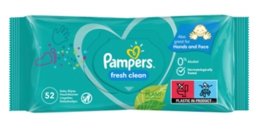 pampers natural clean chusteczki nawilżane 2x64szt