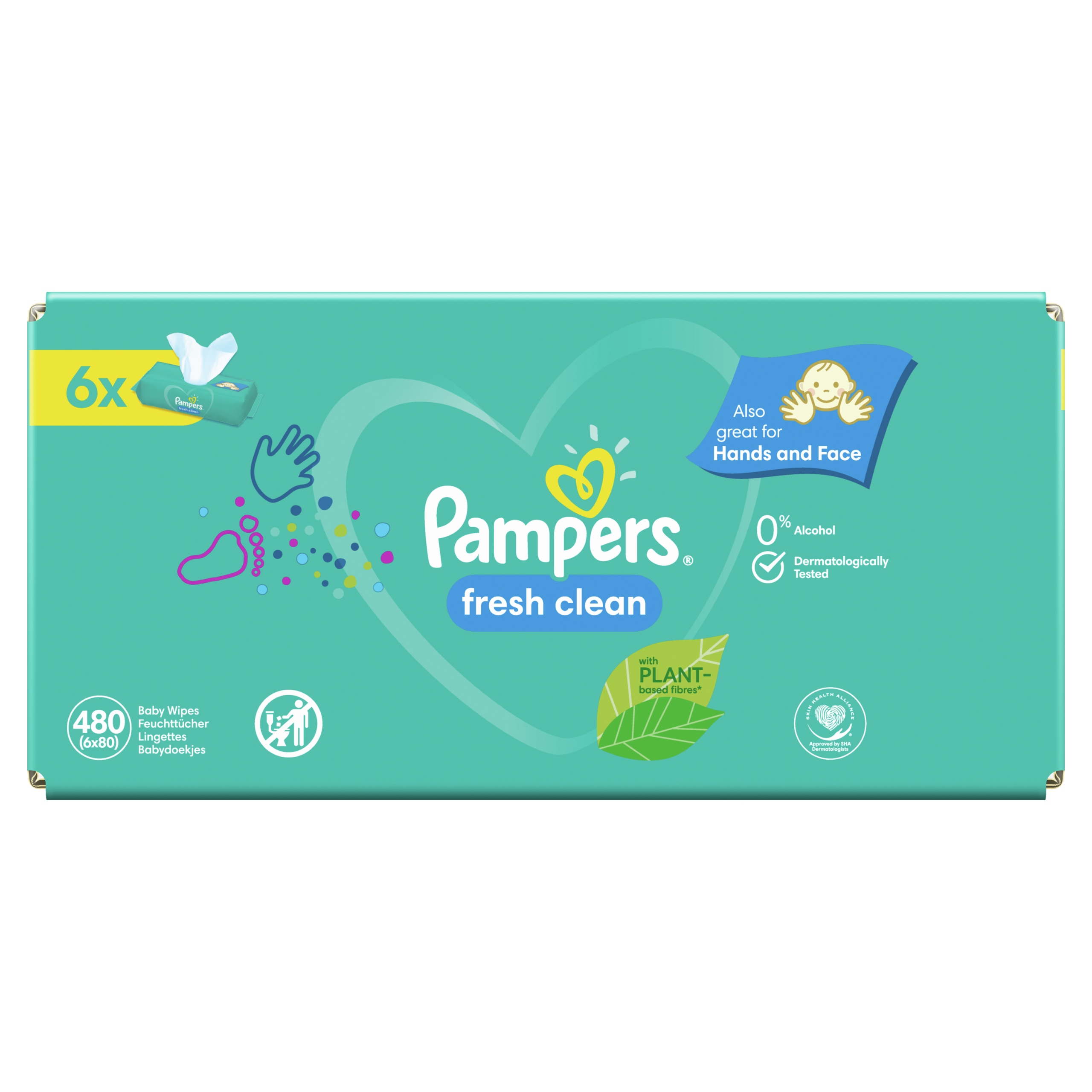 chusteczki pampers fresh clean zawierają parabeny