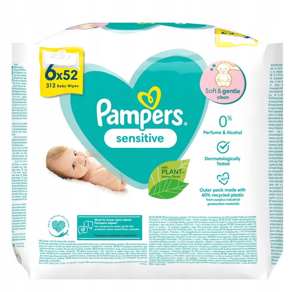 chusteczki sensitive pampers