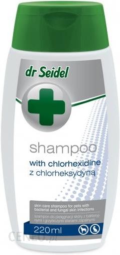 dermapharm dr seidel szampon z chlorheksydyną dla psów 220 ml