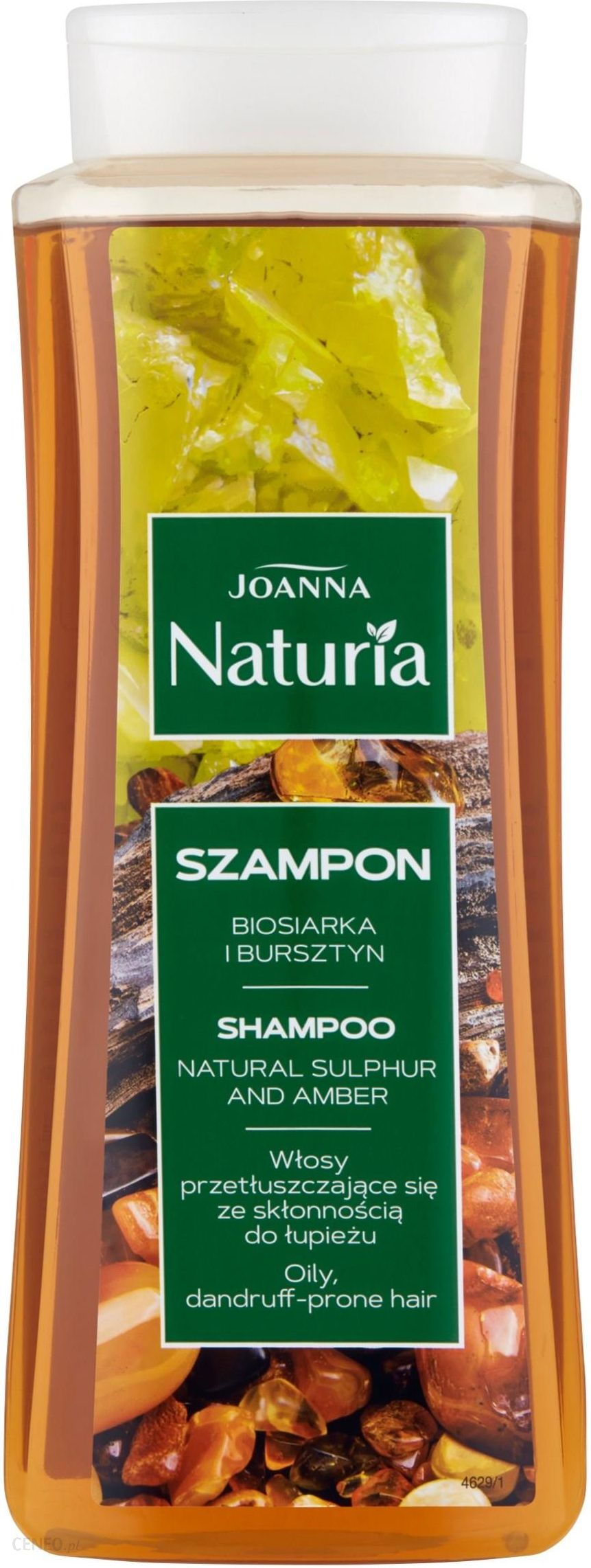 szampon z biosiarką i bursztynem firmy joanna