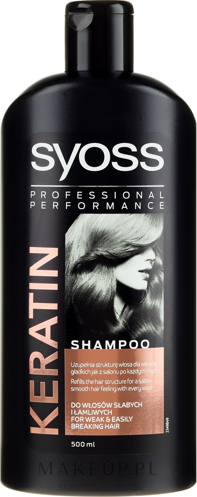 syoss keratin hair perfection szampon do włosów suchych bez energii