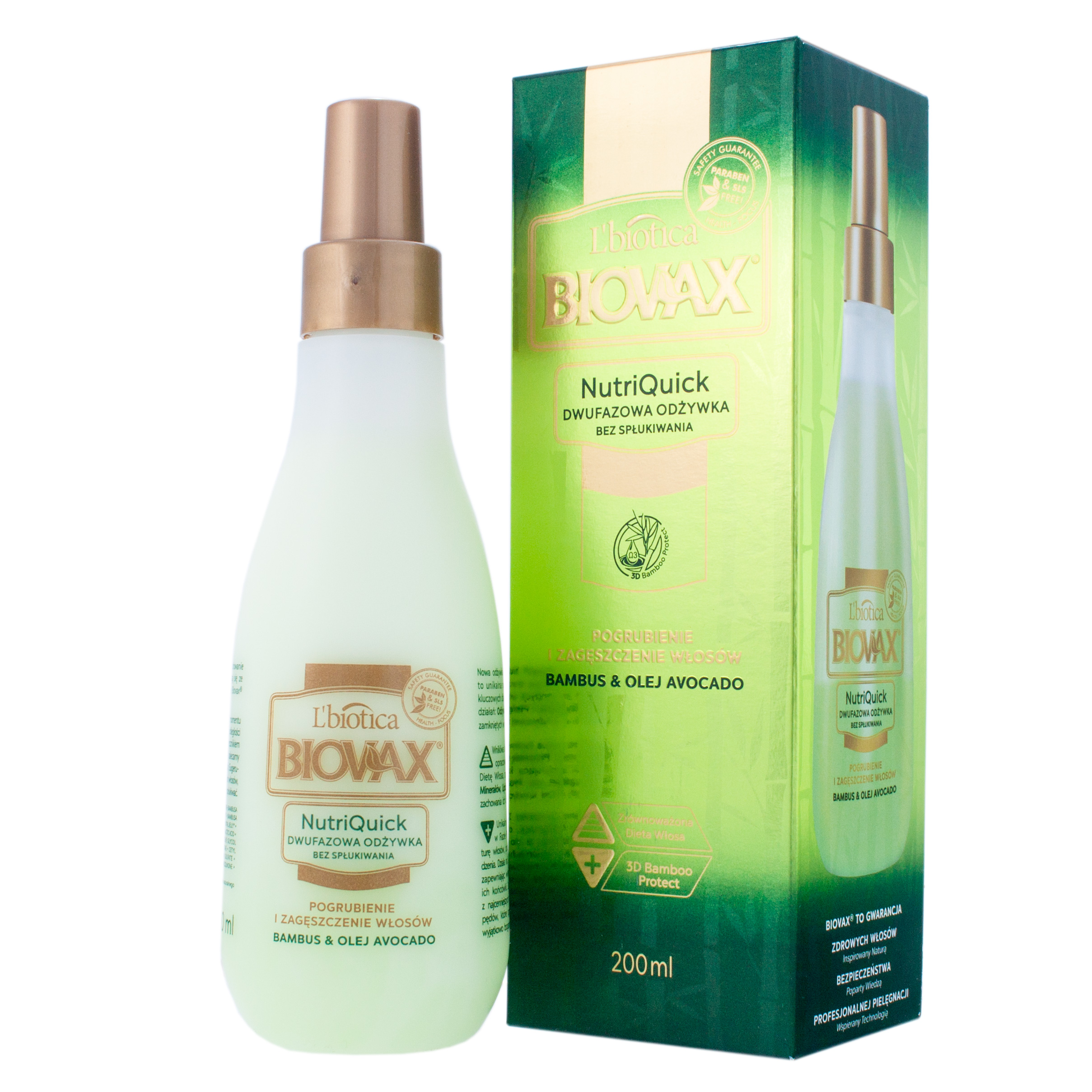 lbiotica biovax nutriquick odżywka do włosów arganowa 200ml