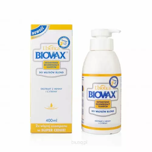 biovax do włosów blond szampon