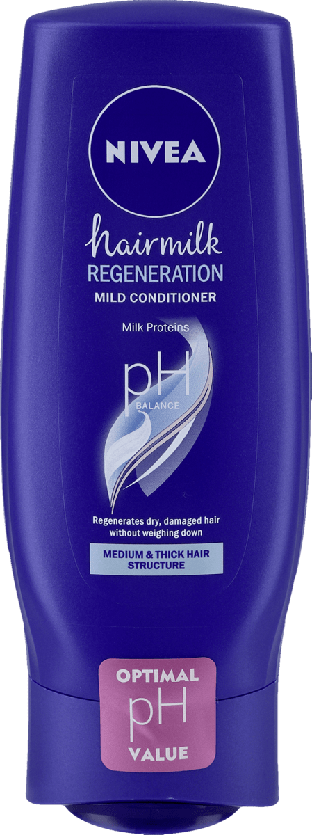 nivea hairmilk mleczna odżywka do włosów o strukturze grubej