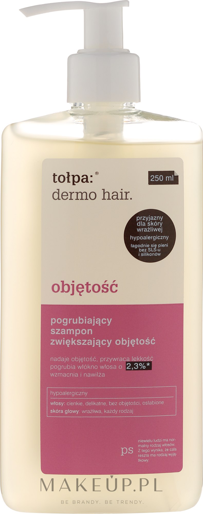 tołpa dermo hair objętość pogrubiający szampon zwiększający objętość