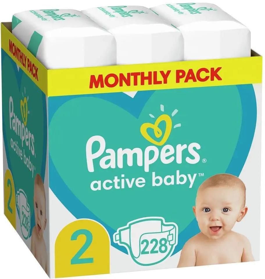 pampers pieluszki new baby 2 mini 228 szt