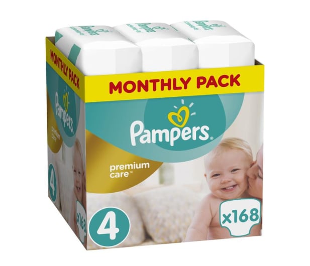 pampers 4 168 sztuk