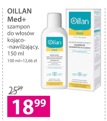 oillan med+ szampon do włosów 150 ml