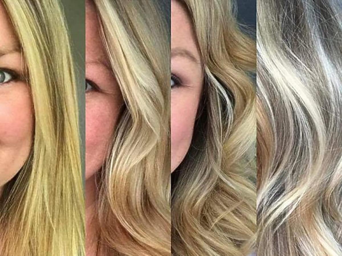niebieski szampon różnica na naturalnych włosach