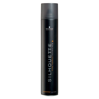 schwarzkopf silhouette super hold hairspray czarny lakier do włosów 750ml