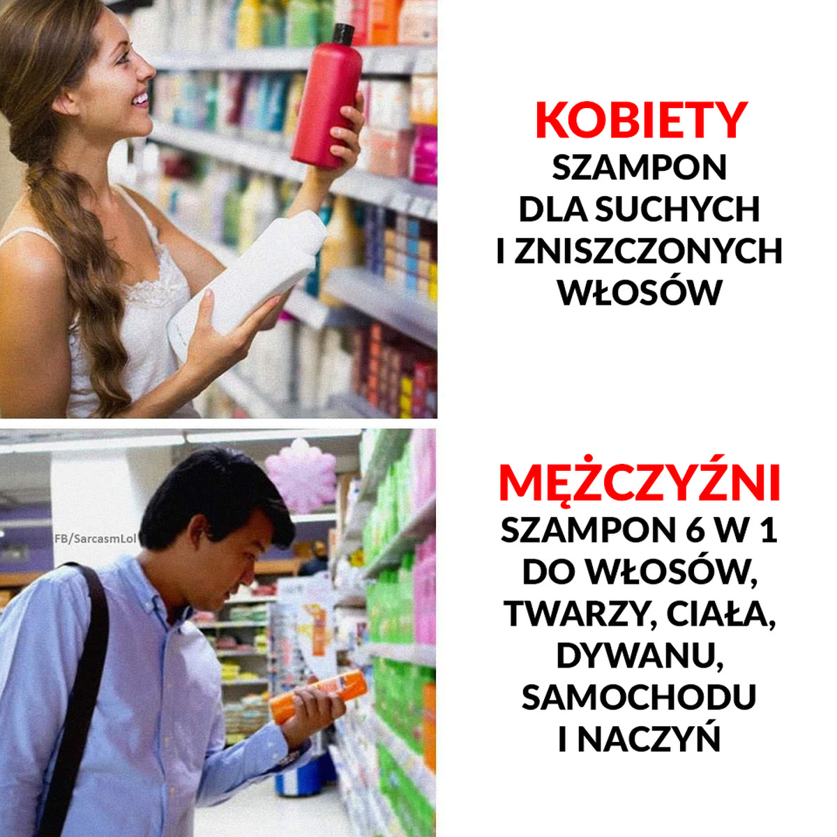 szampon dla dziewczyn mem