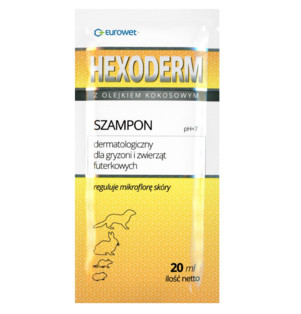 hexoderm szampon dla psow z olejkiem kokosowym