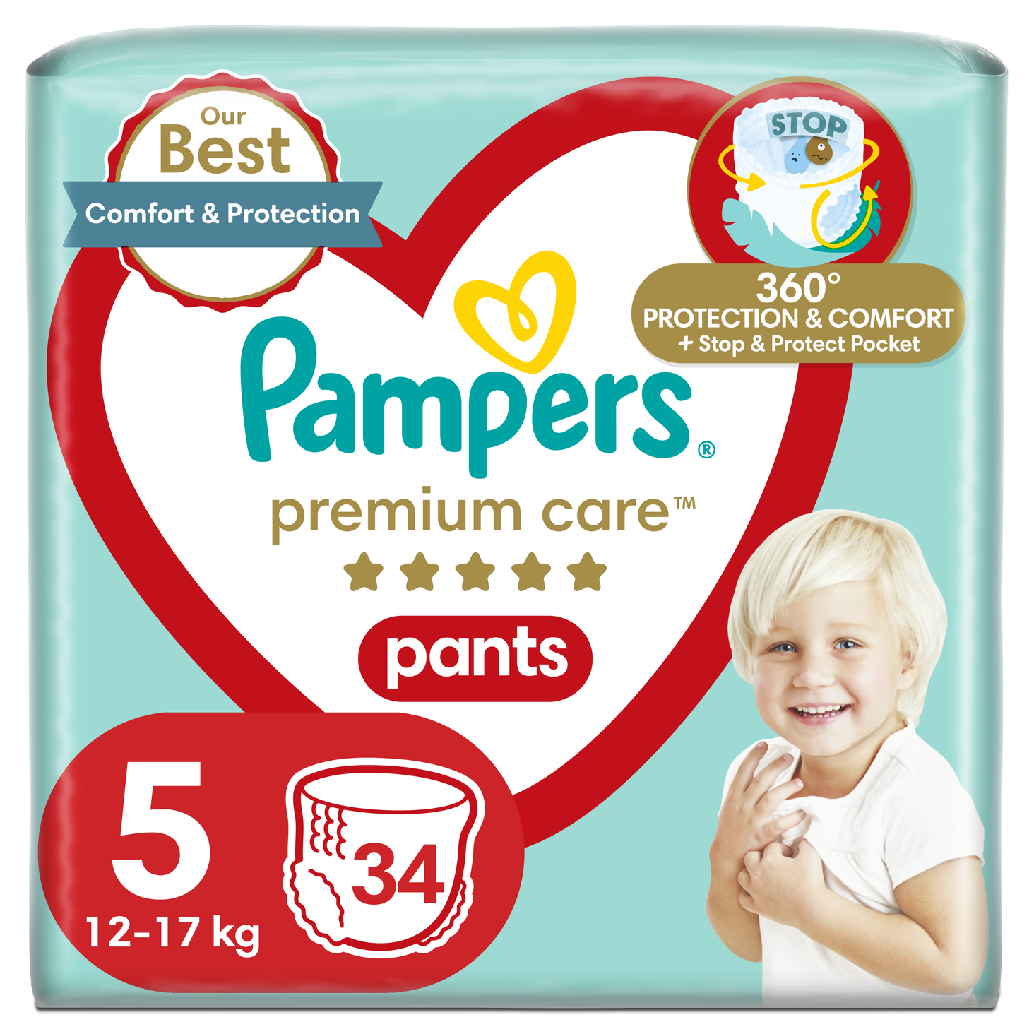 pampersy pieluchomajtki premium care 5