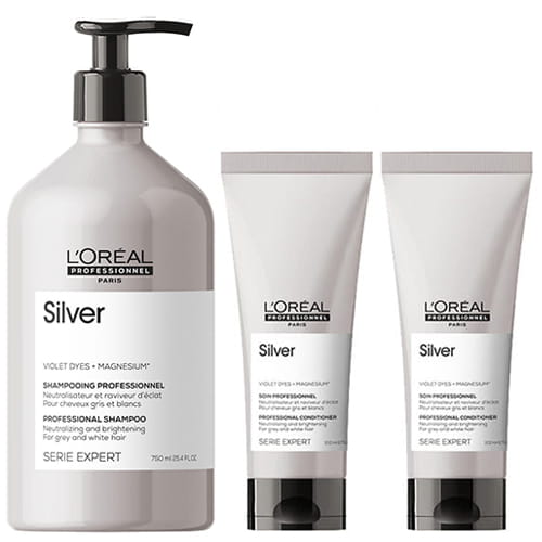 loreal silver gold szampon odywka