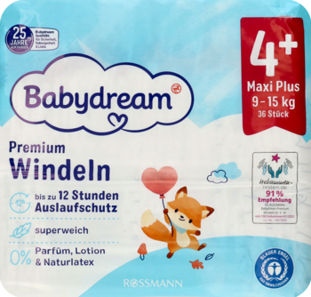 rossmann babydream pieluchy 4 plus