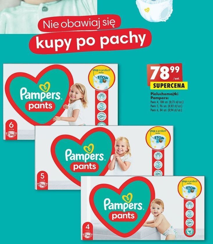 pieluchy pampers pants biedronka