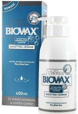 biovax keratyna jedwab intensywnie regenerujący szampon 400 ml