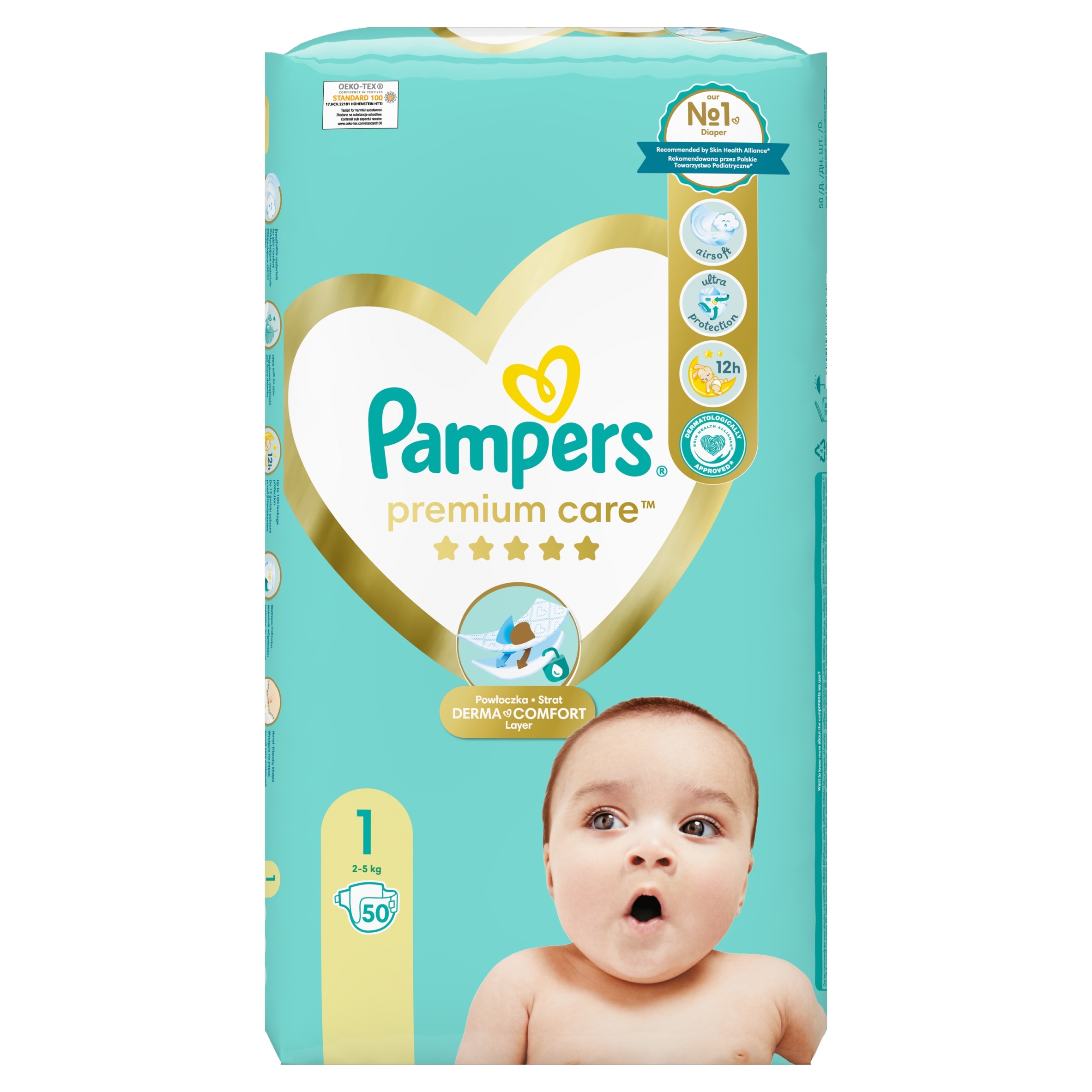 pampers premium care białe 0 newborn