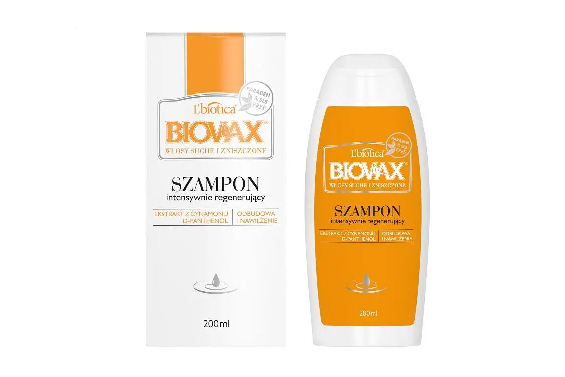 szampon do zniszczonych włosów lub biotica