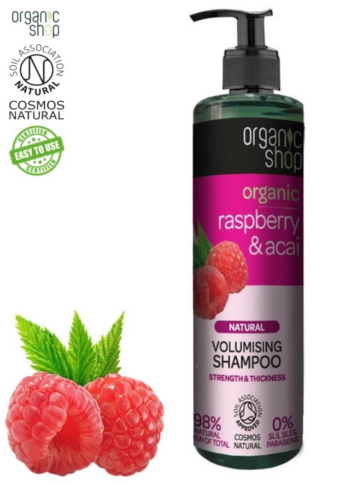 organic shop szampon raspberry