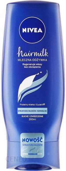 nivea hairmilk mleczna odżywka do włosów o strukturze grubej