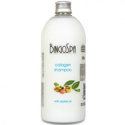 bingospa collagen shampoo kolagenowy szampon do włosów z olejkiem jojoba