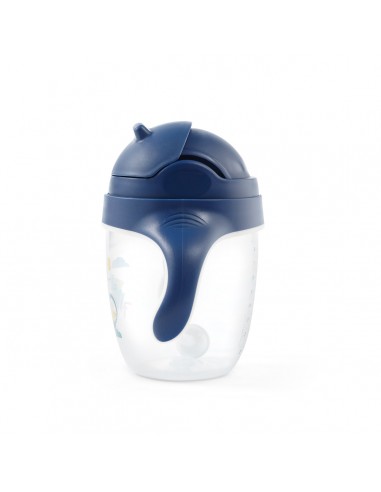 BabyOno 1464/01 Kubek niekapek z obciążaną słomką 240ml