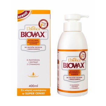 biowax szampon dla włosów suchych 400ml doz