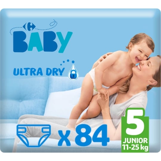 carrefour pampers baby dry taille 5