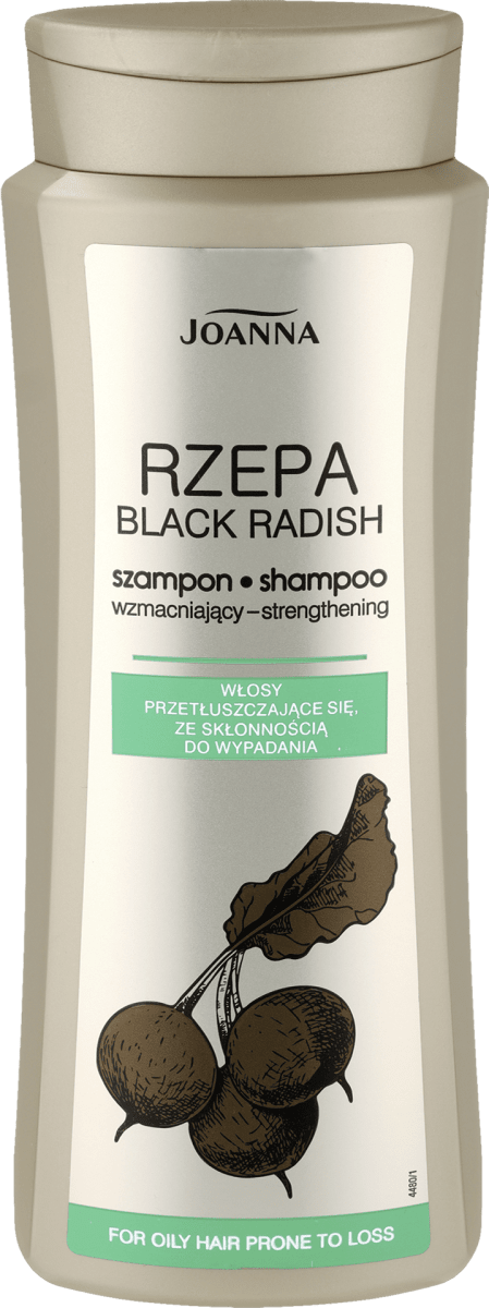 szampon z czarnej rzepy sciemnoa włosy