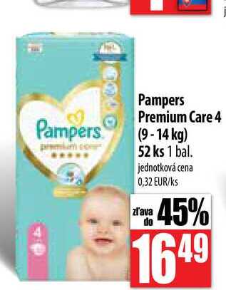 tesco pampers premium care 4 cena