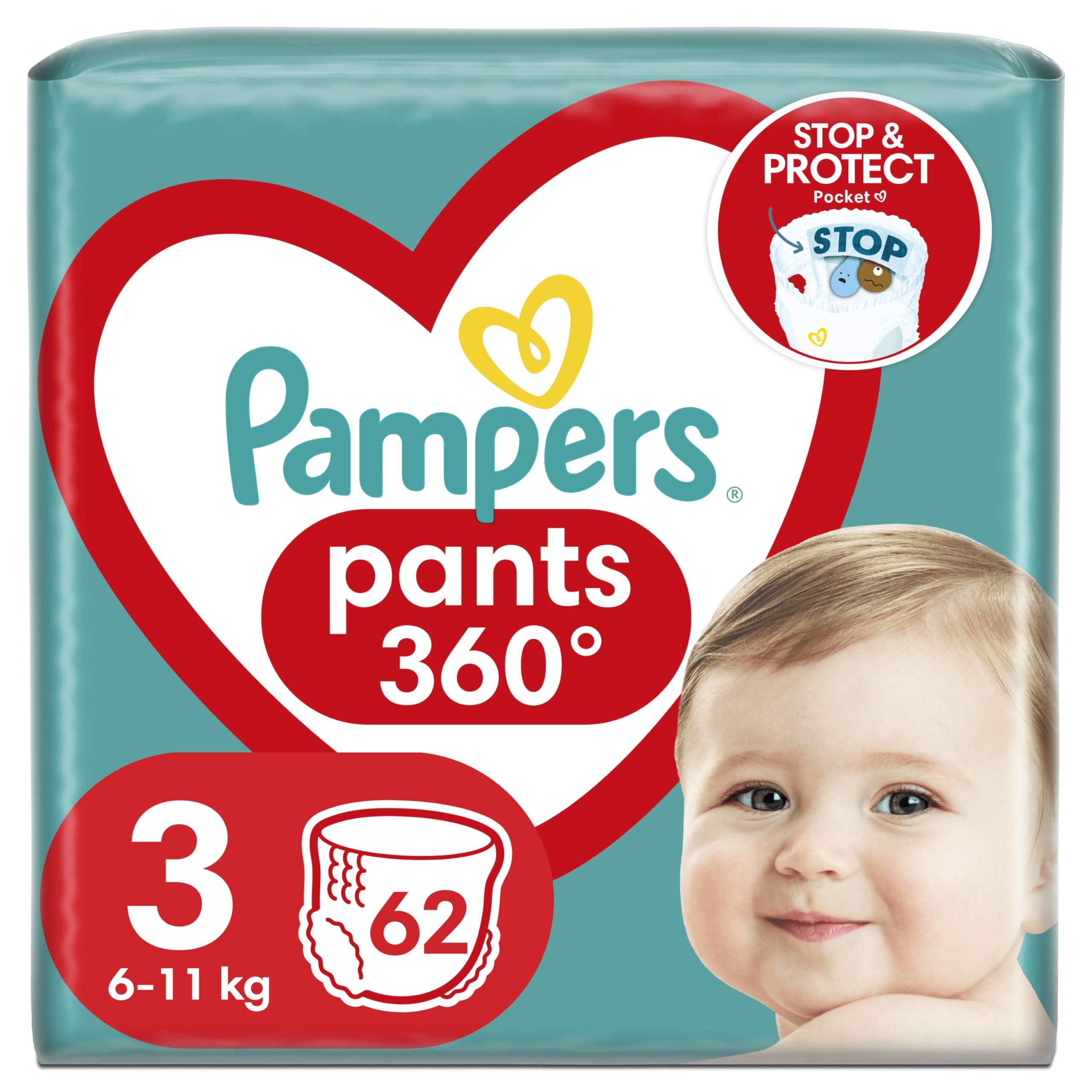 dwulatek lapie sie za pampers