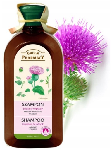 green pharmacy szampon przeciw wypadaniu łopian