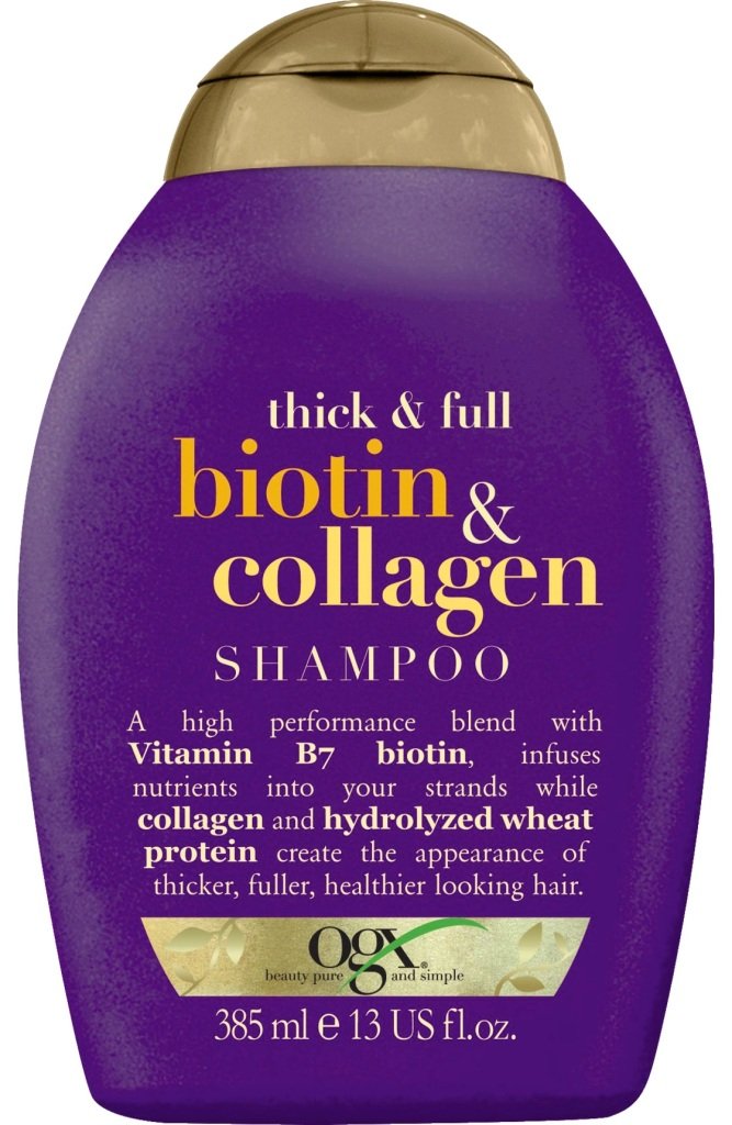 organix ogx szampon zwiększający objętość włosów biotin & collagen