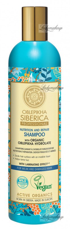 intensywnie nawadniający szampon do włosów oblepikha professional