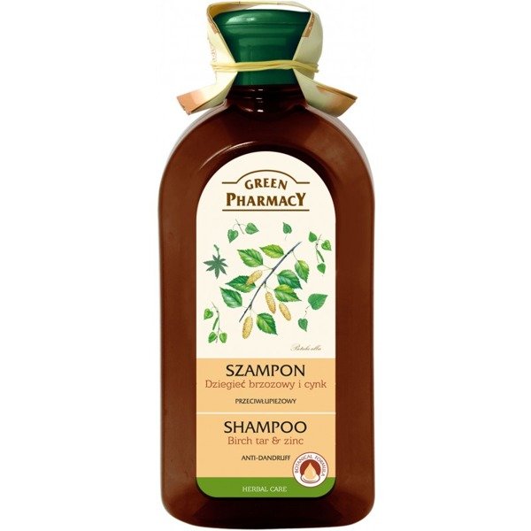 elfa green pharmacy szampon przeciwłupieżowy z cynkiem i dziegciem brzozowym