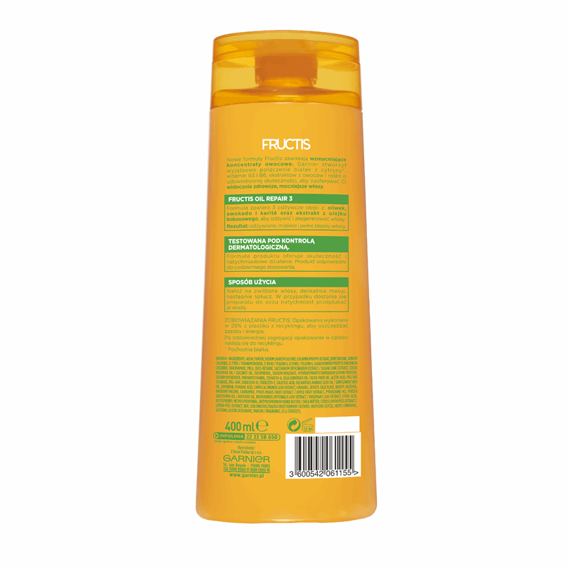 garnier fructis oil repair 3 szampon skład